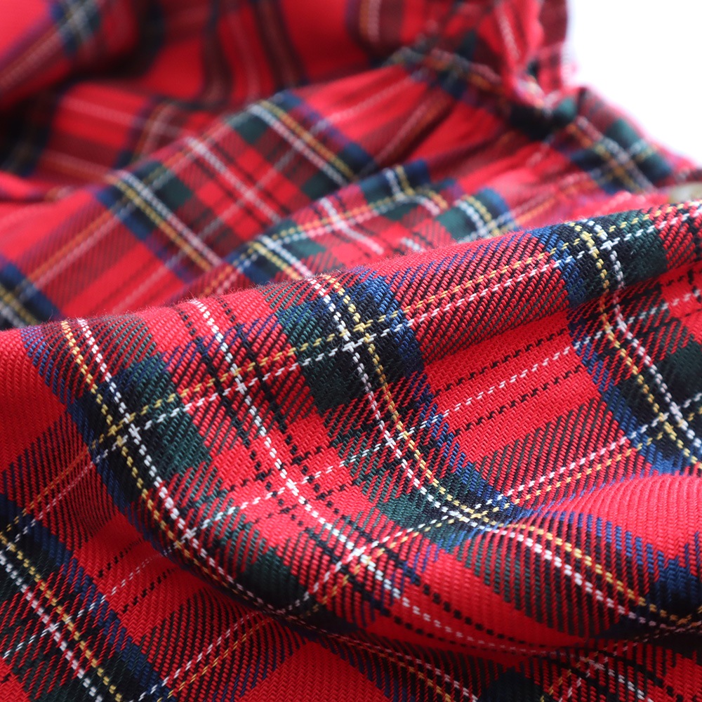 NARU(ナル) ロイヤルタータン フリルネックシャツ 665860