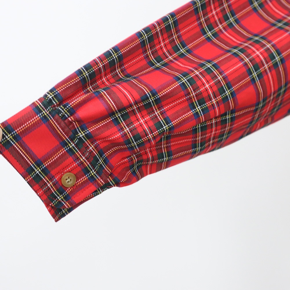 NARU(ナル) ロイヤルタータン フリルネックシャツ 665860