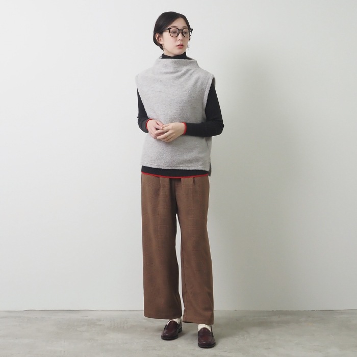 NARU(ナル) トラベルウールプレミアハイネックベスト 650241BD