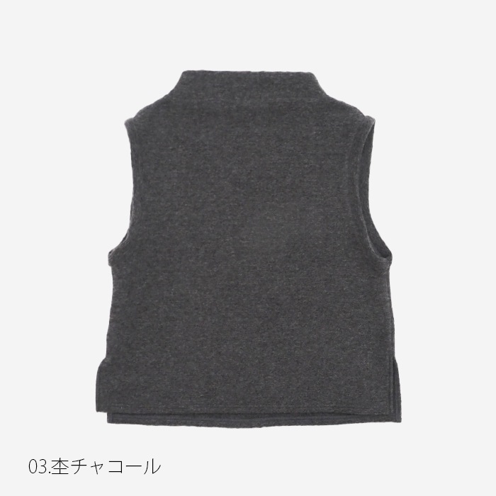 NARU(ナル) トラベルウールプレミアハイネックベスト 650241BD