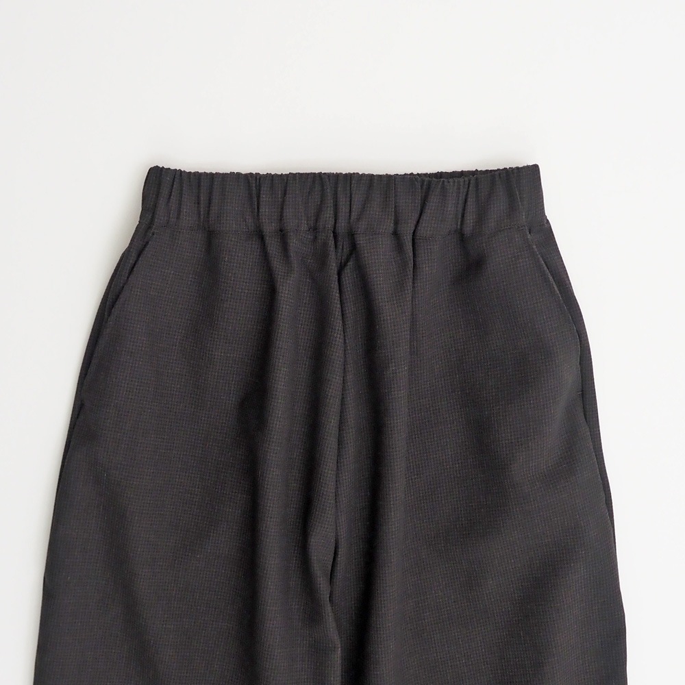 NARU(ナル) 綿麻ウール千鳥 ロールアップカフェパンツ 659927