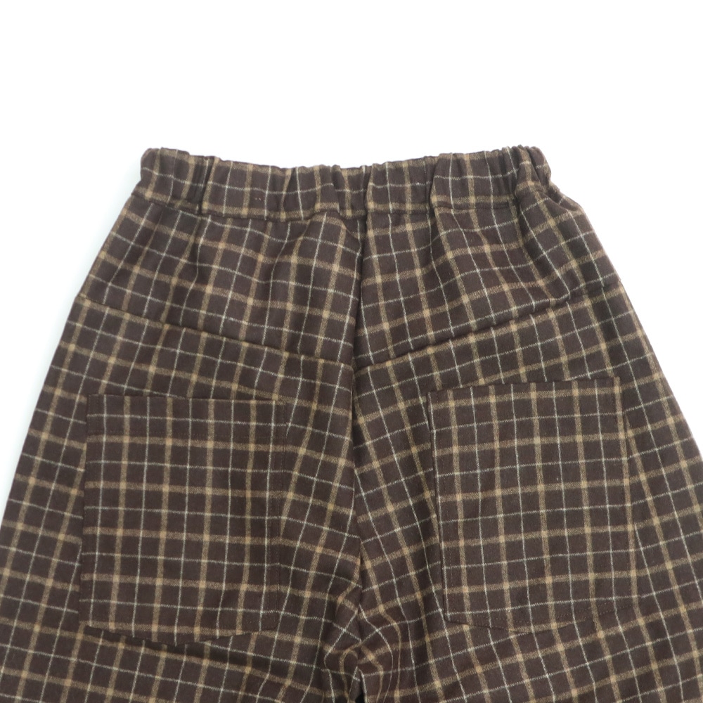 NARU(ナル) ウールリサイクルクロスチェック ノッポパンツ