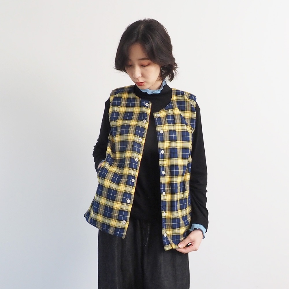 NARU(ナル) ロイヤルタータン パデットベスト 665105