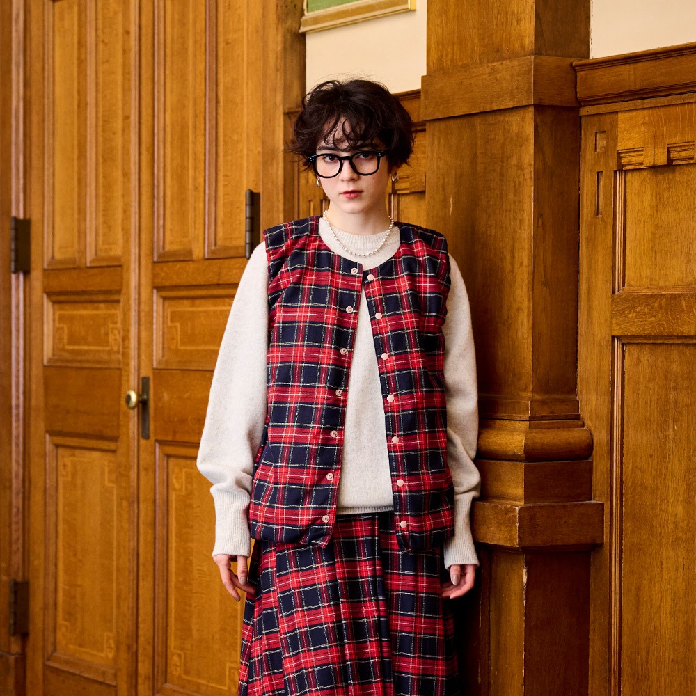 NARU(ナル) ロイヤルタータン パデットベスト 665105