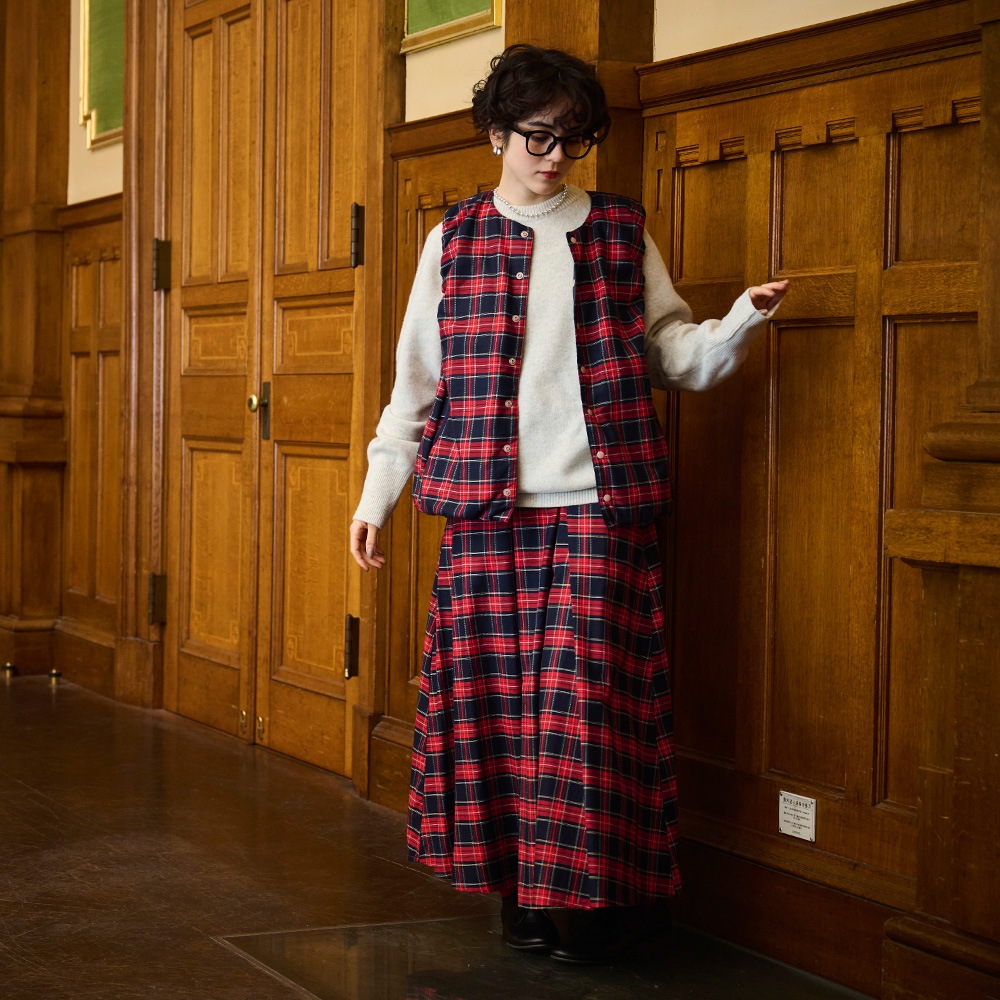 NARU(ナル) ロイヤルタータン パデットベスト 665105