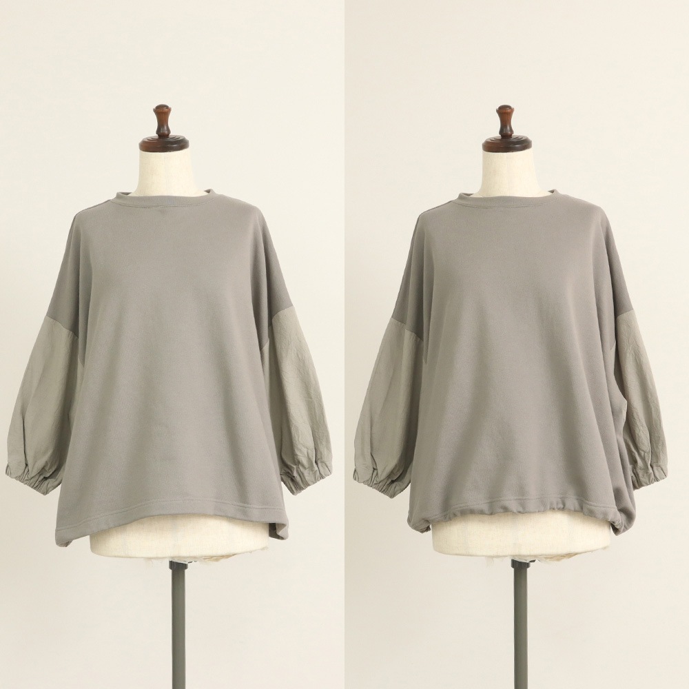 NARU(ナル) 30/10セントラル裏毛×シーチングハンドワッシャー ワイドPO 670003