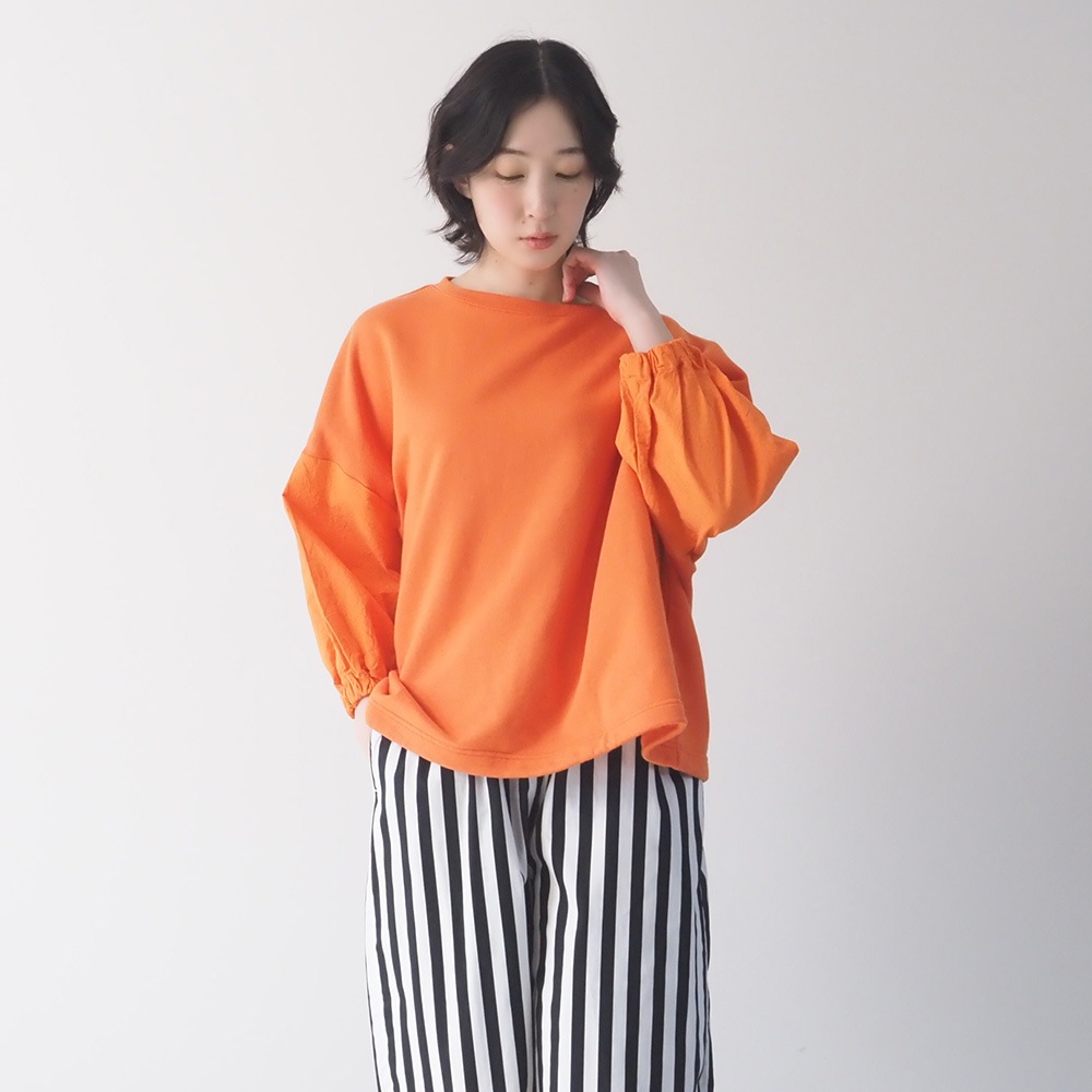 NARU(ナル) 30/10セントラル裏毛×シーチングハンドワッシャー ワイドPO 670003