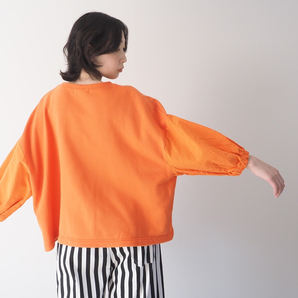 NARU(ナル) 30/10セントラル裏毛×シーチングハンドワッシャー ワイドPO 670003