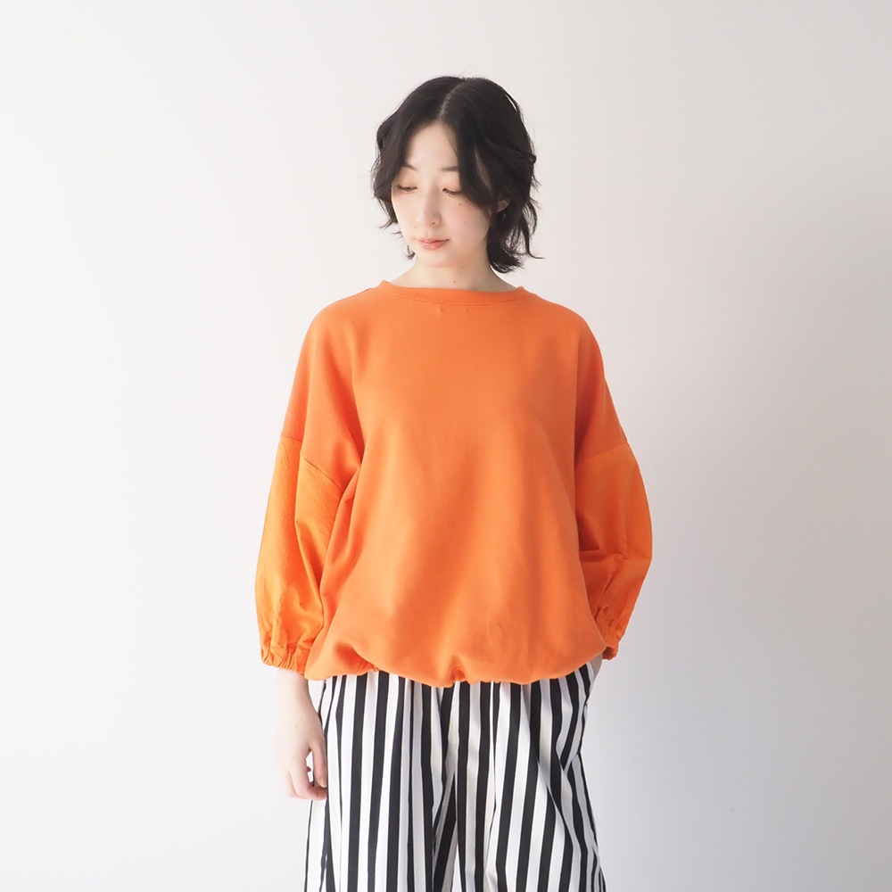 NARU(ナル) 30/10セントラル裏毛×シーチングハンドワッシャー ワイドPO 670003