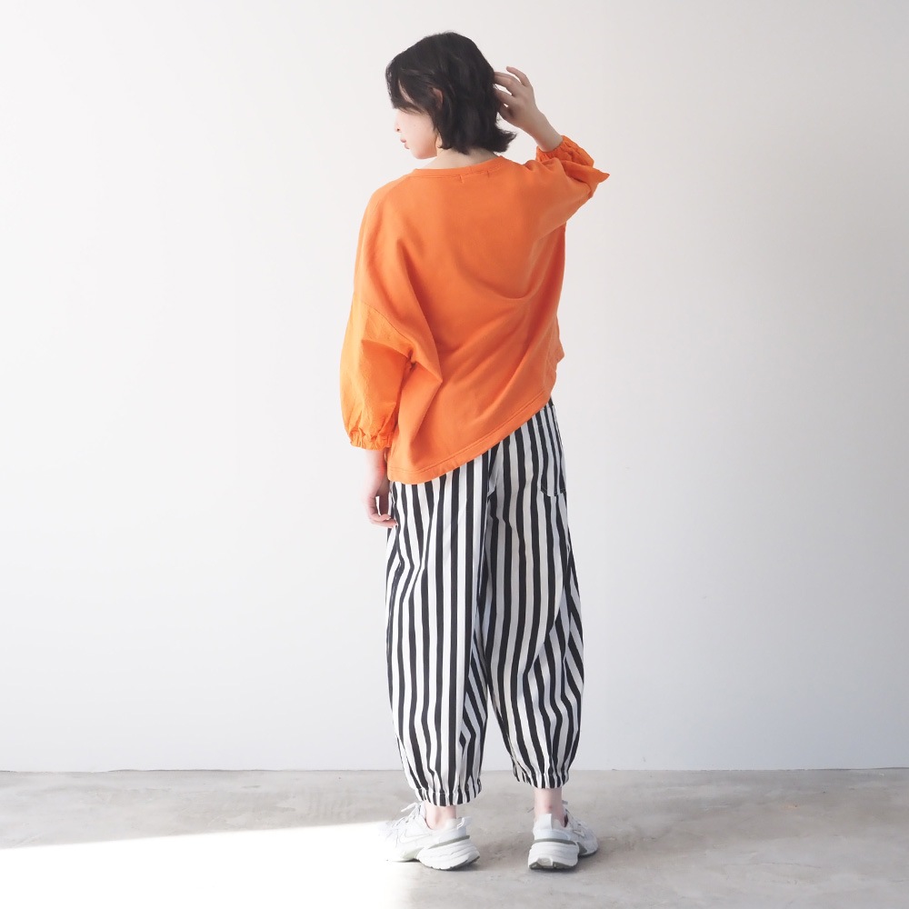 NARU(ナル) 30/10セントラル裏毛×シーチングハンドワッシャー ワイドPO 670003