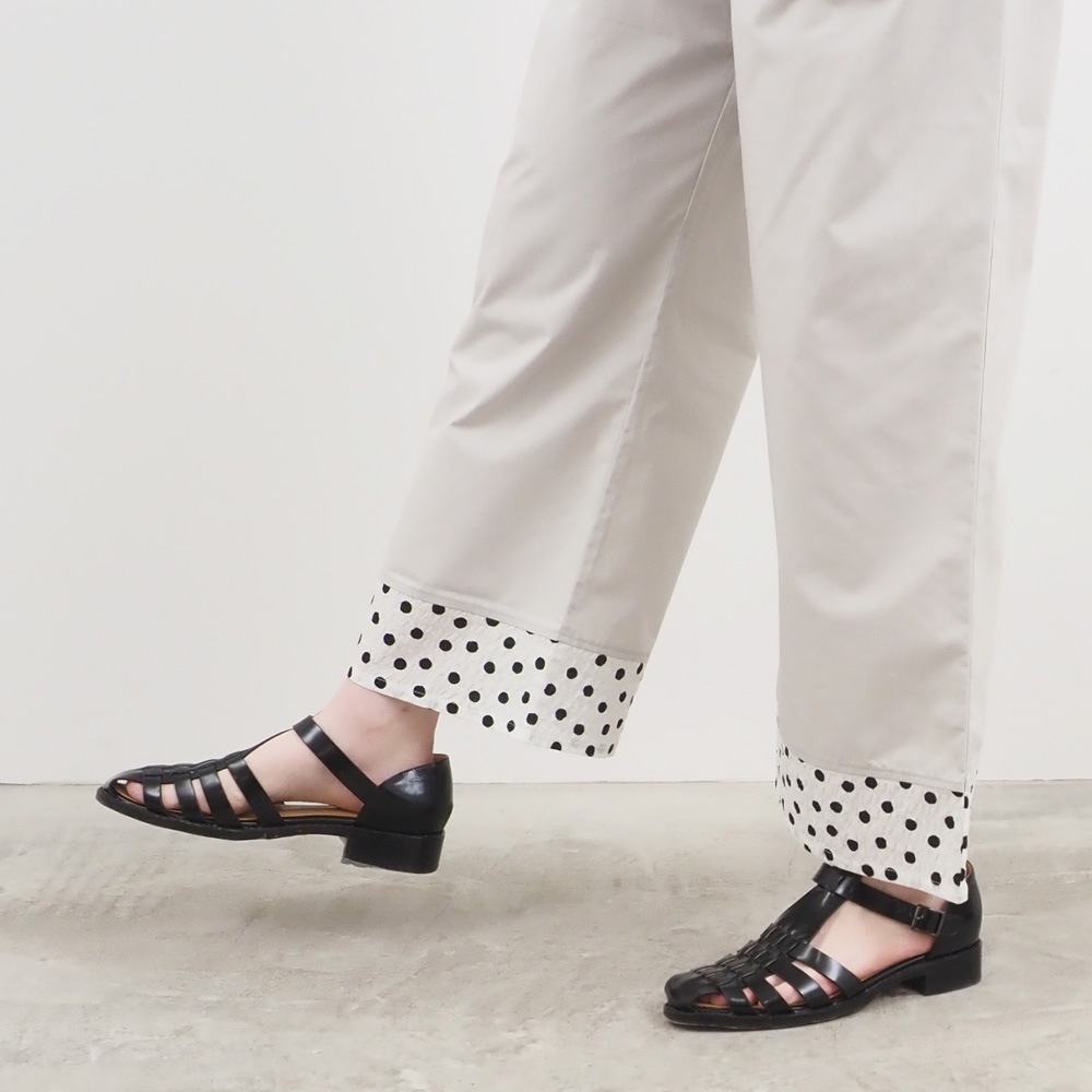 NARU(ナル) タイプライター×60ローンリップルドット 足元かわいいパンツ 661916