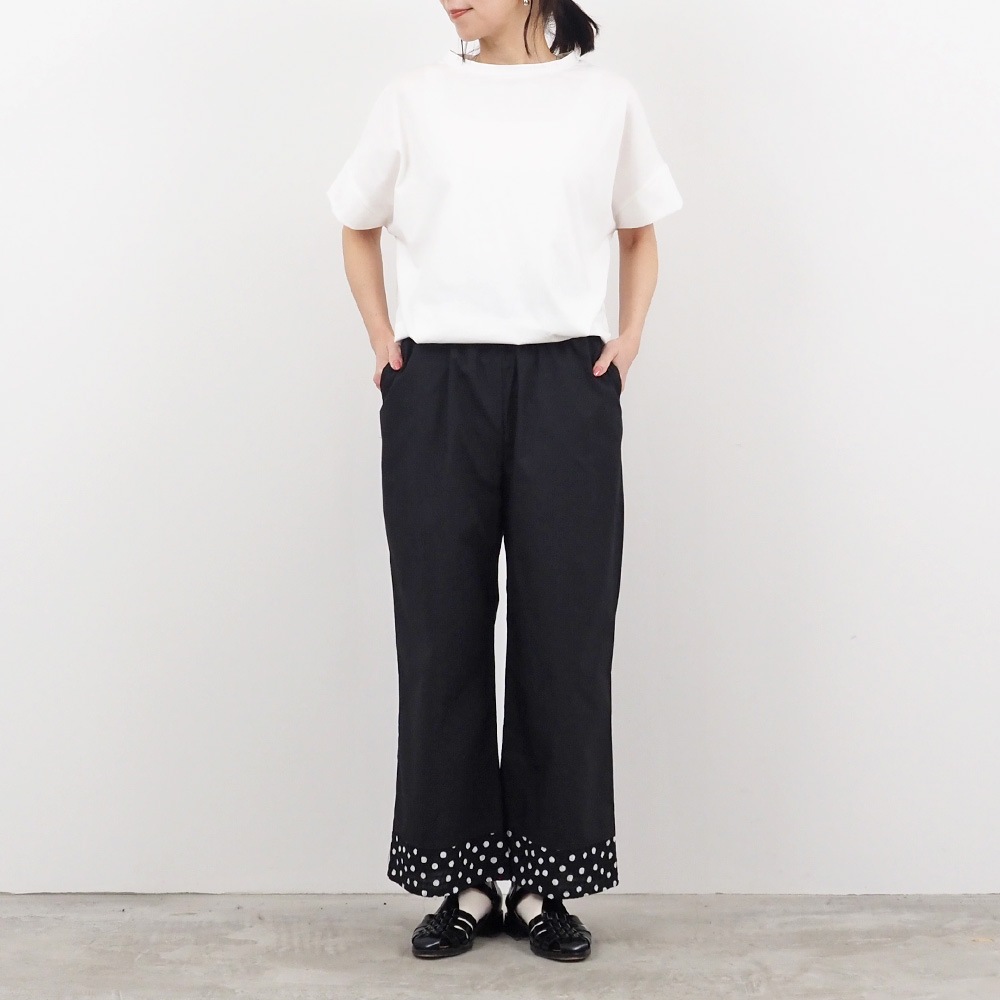 NARU(ナル) タイプライター×60ローンリップルドット 足元かわいいパンツ 661916