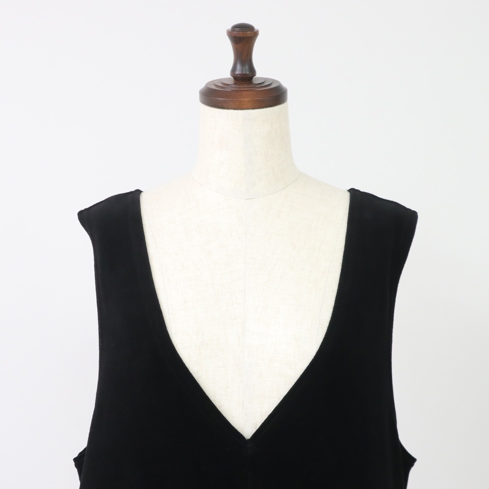 【予約】【あさこさんコラボ】NARU(ナル) コンパクトベロア ジャンパースカート 6W-ask-01