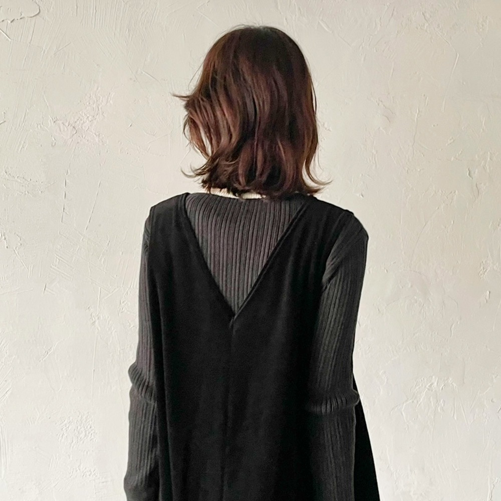 【予約】【あさこさんコラボ】NARU(ナル) コンパクトベロア ジャンパースカート 6W-ask-01