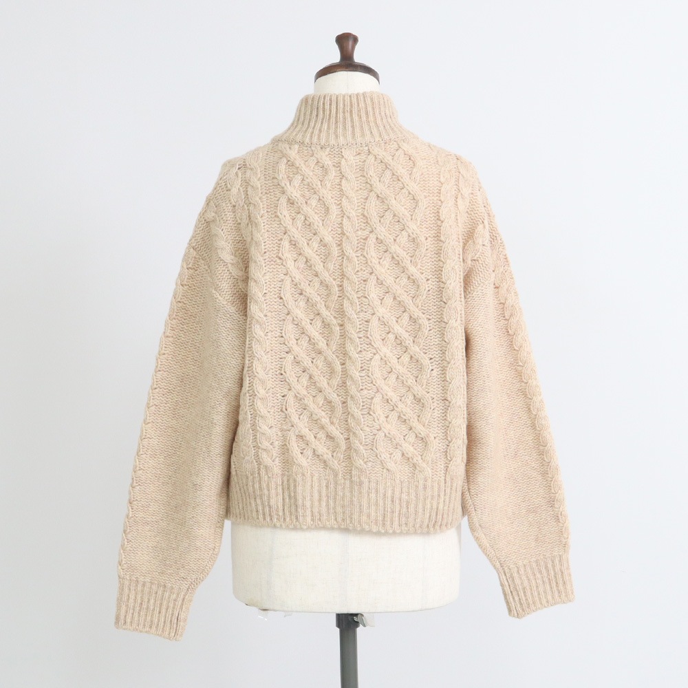 NARU(ナル) ドーゼットエアーヤーン エアリーアランニットカーデ 668400