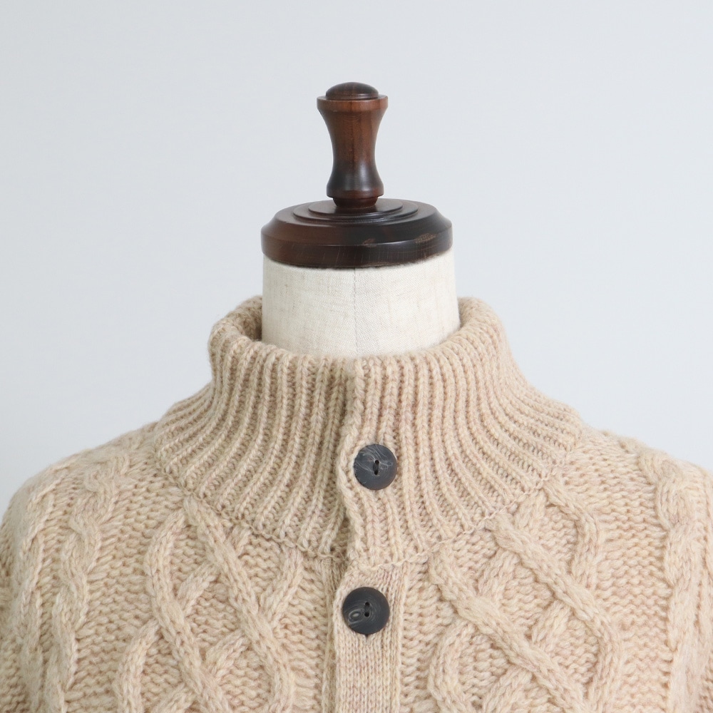 NARU(ナル) ドーゼットエアーヤーン エアリーアランニットカーデ