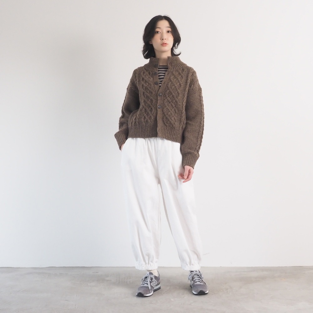 NARU(ナル) ドーゼットエアーヤーン エアリーアランニットカーデ 668400