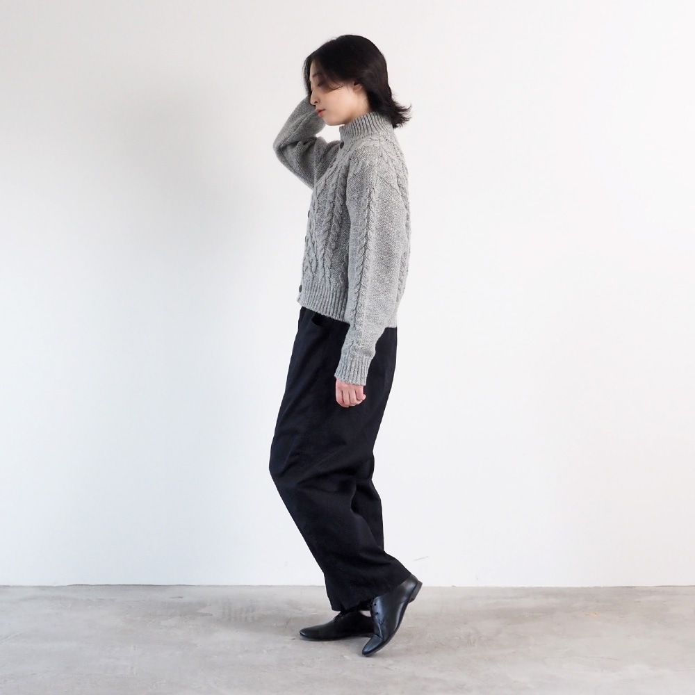 NARU(ナル) ドーゼットエアーヤーン エアリーアランニットカーデ 668400