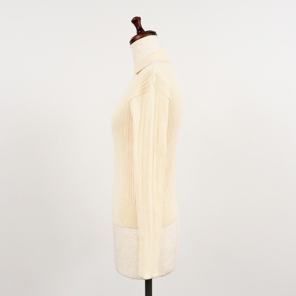 【予約】【あさこさんコラボ】NARU(ナル) ランダムリブ シャツカラーニット 6W-ask-02