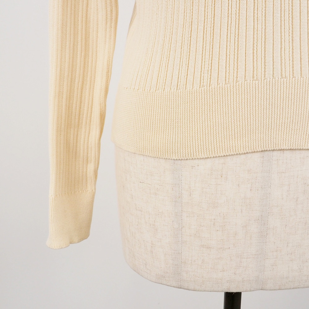 【予約】【あさこさんコラボ】NARU(ナル) ランダムリブ シャツカラーニット 6W-ask-02