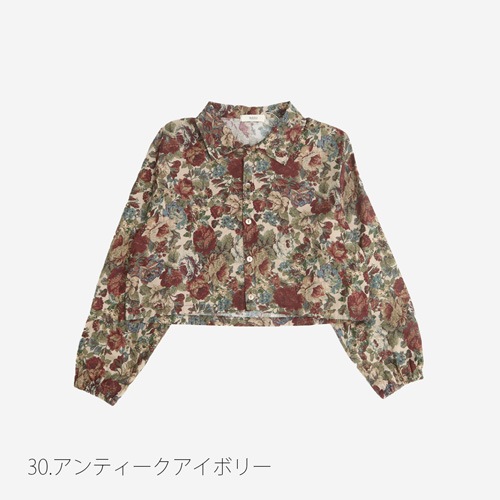 NARU(ナル) 30ビエラゴブランロココ柄 シャツ 656813