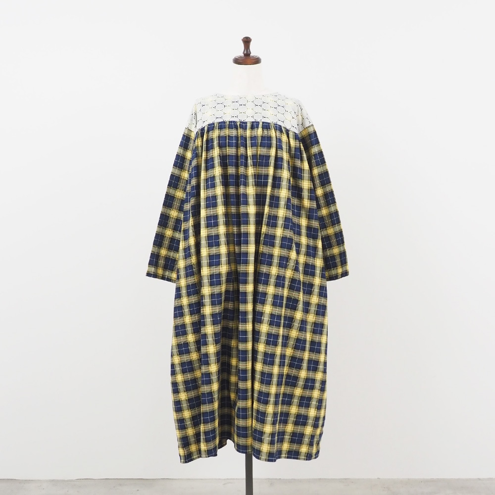 NARU(ナル) ロイヤルタータン ヨークレースワンピース 665861