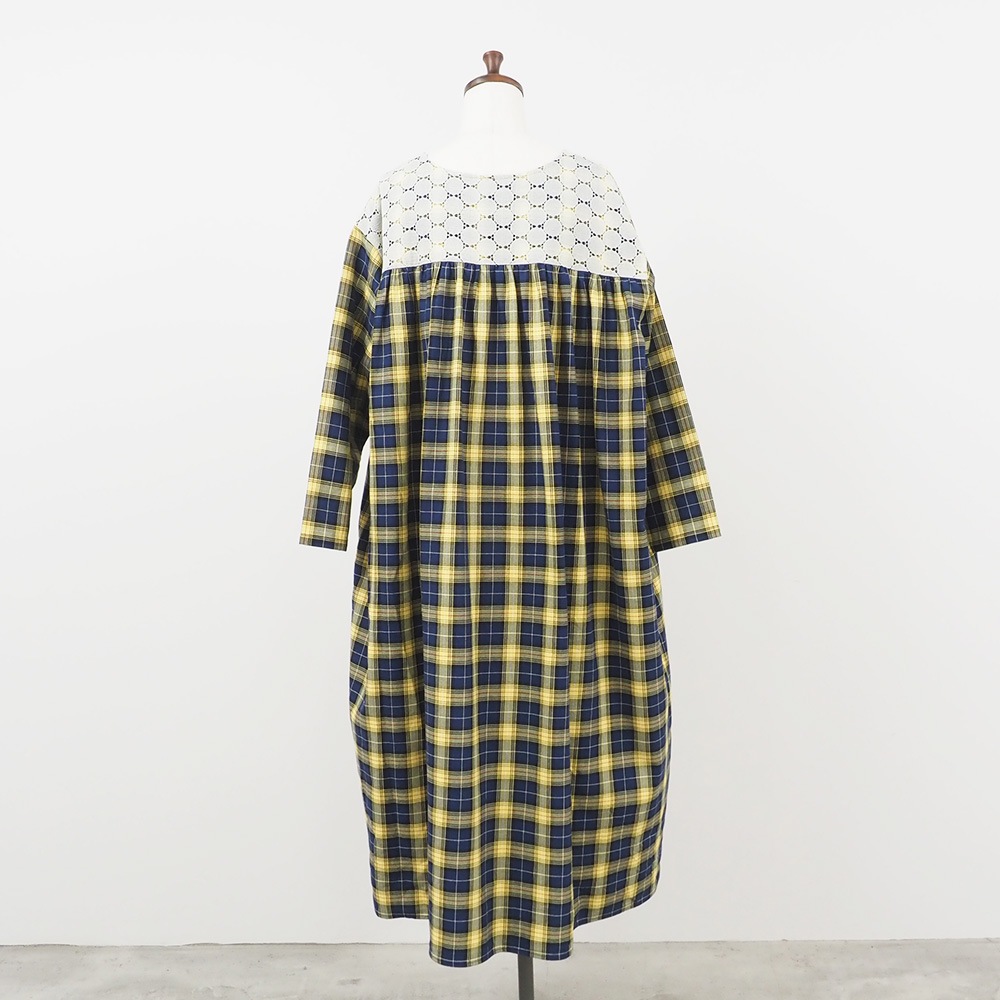 NARU(ナル) ロイヤルタータン ヨークレースワンピース 665861