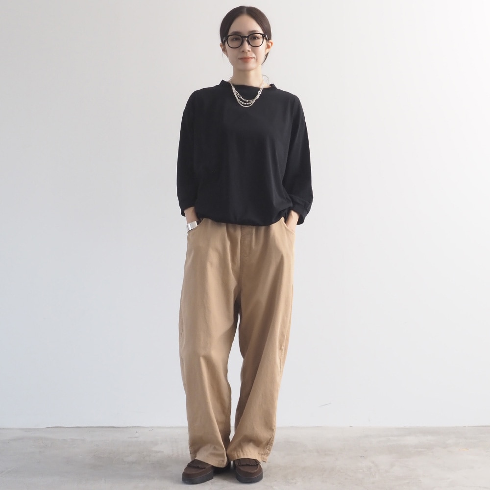小物 naru NARU(ナル) オックスストーンバイオ加工 ノッポパンツ 673821