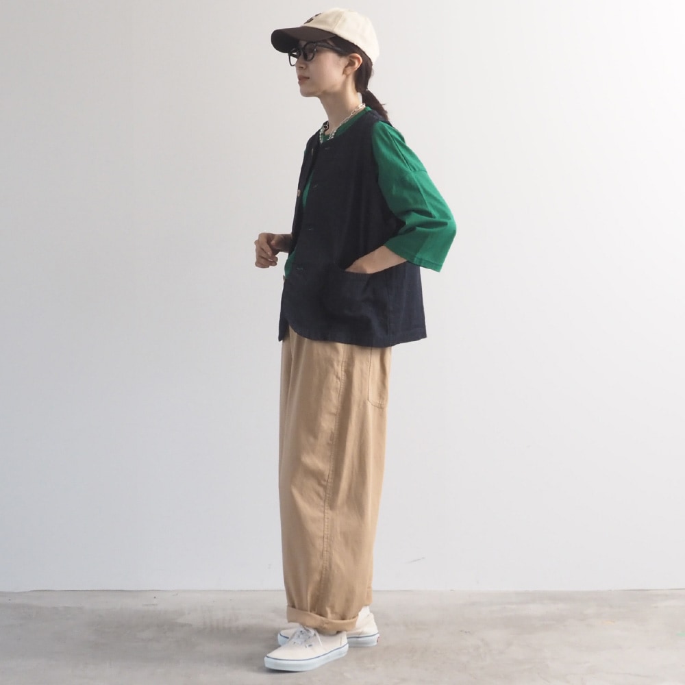 【予約】NARU(ナル) オックスストーンバイオ加工 ノッポパンツ 673821