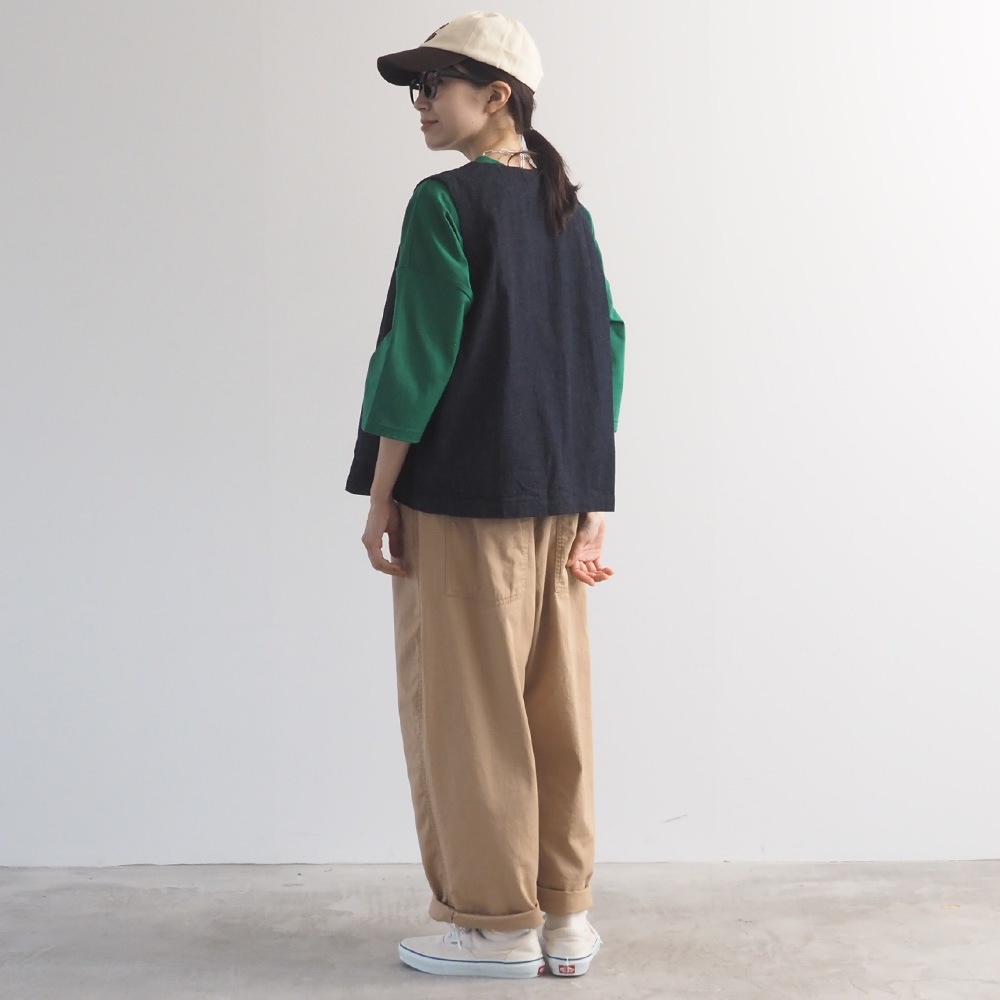 【予約】NARU(ナル) オックスストーンバイオ加工 ノッポパンツ 673821