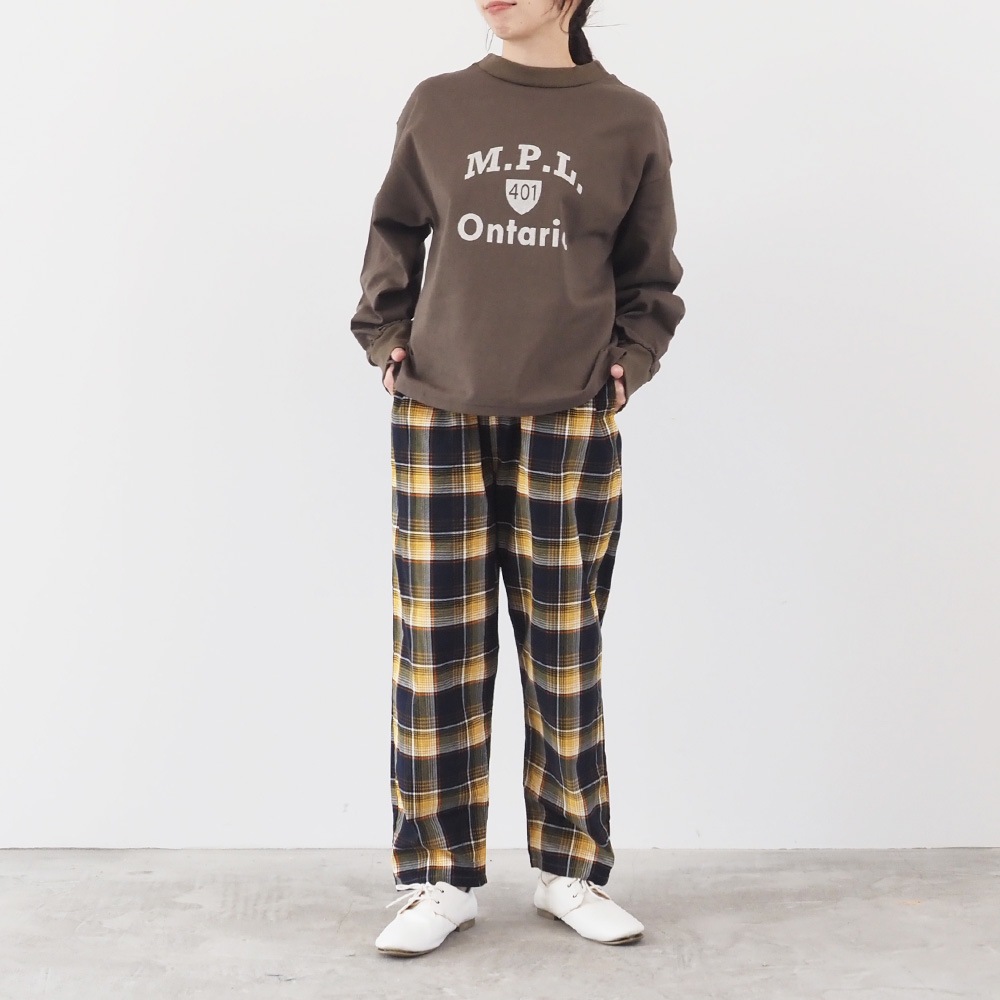 NARU(ナル) シャツコールチェック コージーパンツ 6658751