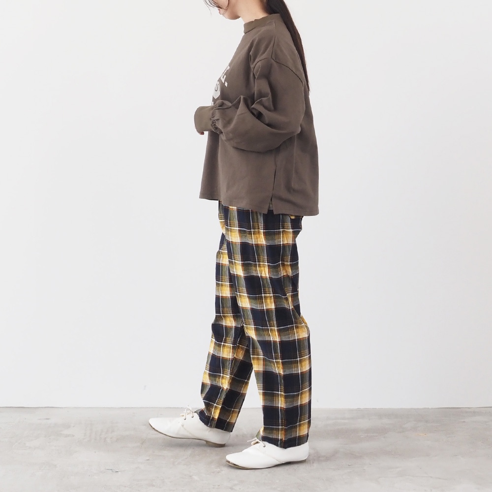 NARU(ナル) シャツコールチェック コージーパンツ 6658751