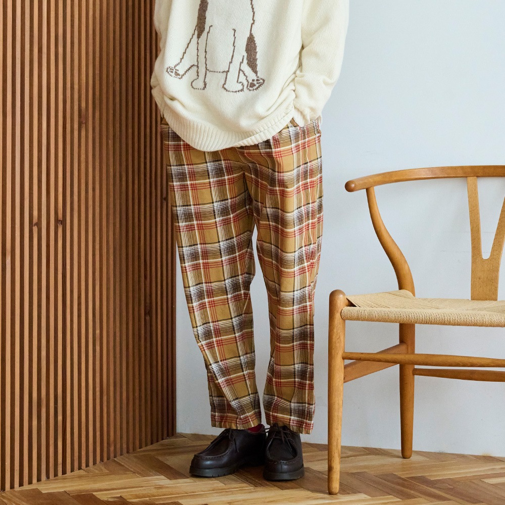 NARU(ナル) シャツコールチェック コージーパンツ 6658751