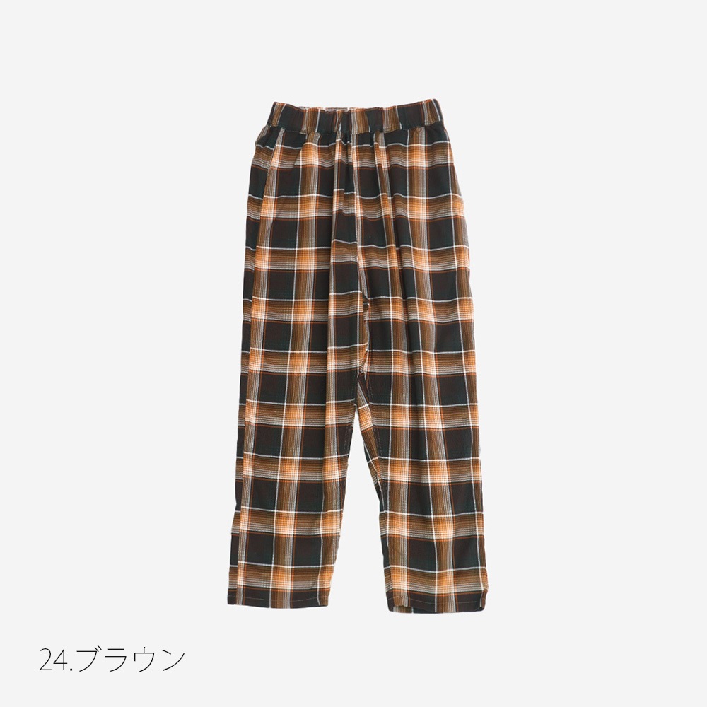 NARU(ナル) シャツコールチェック コージーパンツ 6658751