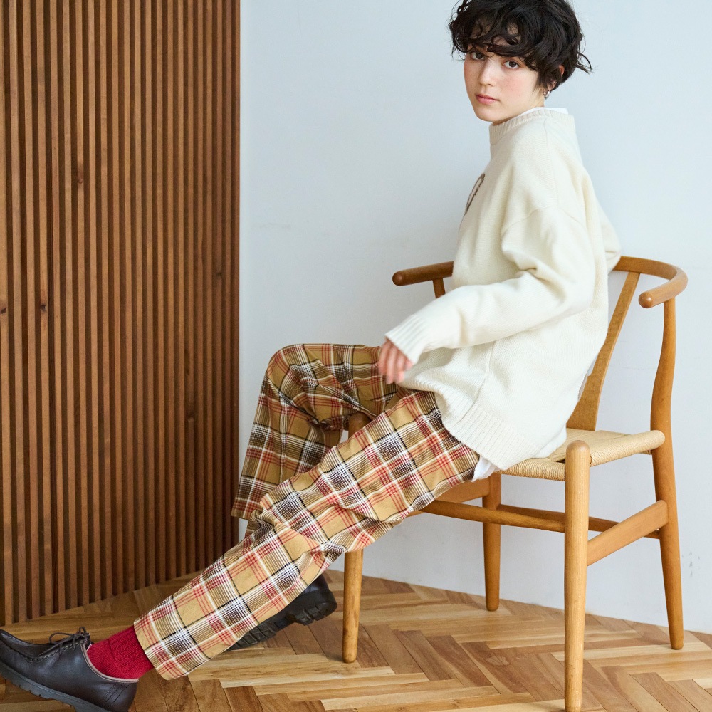 NARU(ナル) シャツコールチェック コージーパンツ 6658751