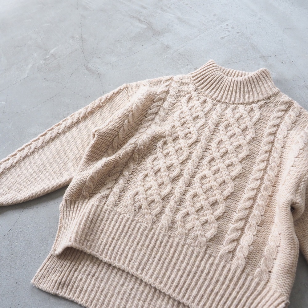 NARU(ナル) ドーゼットエアーヤーン エアリーアランコモドニット 668401