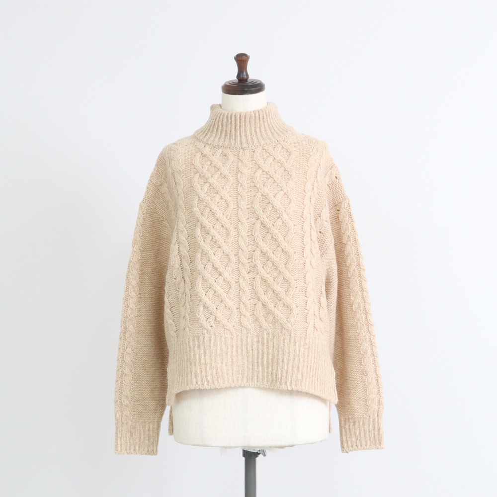 NARU(ナル) ドーゼットエアーヤーン エアリーアランコモドニット 668401