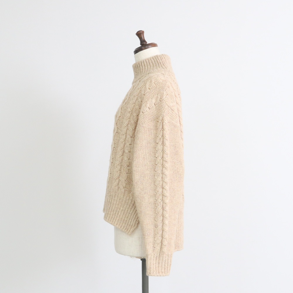 NARU(ナル) ドーゼットエアーヤーン エアリーアランコモドニット 668401