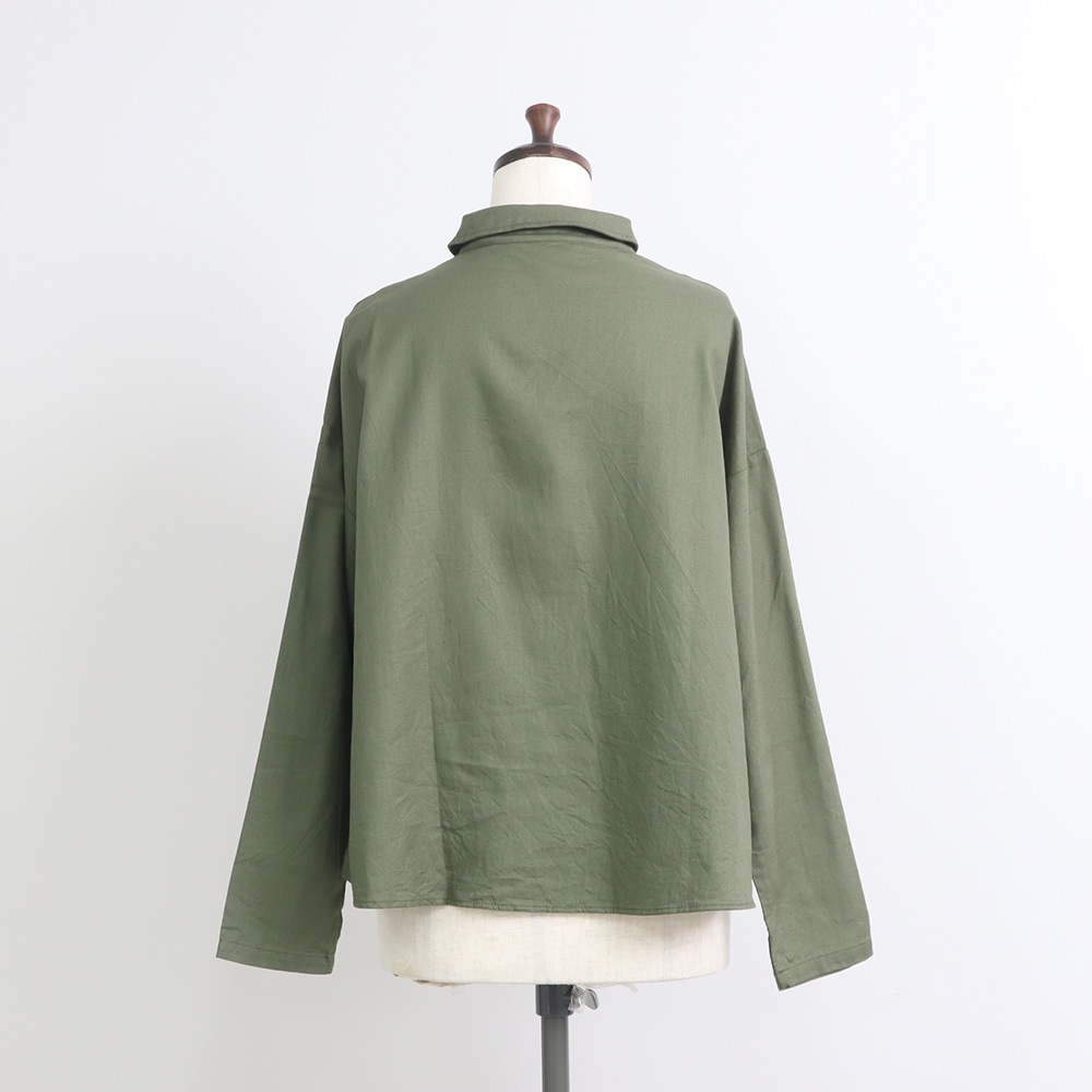 NARU(ナル) ビエラワッシャー×ビエラベタ小花柄 ヨークシャツ 665858