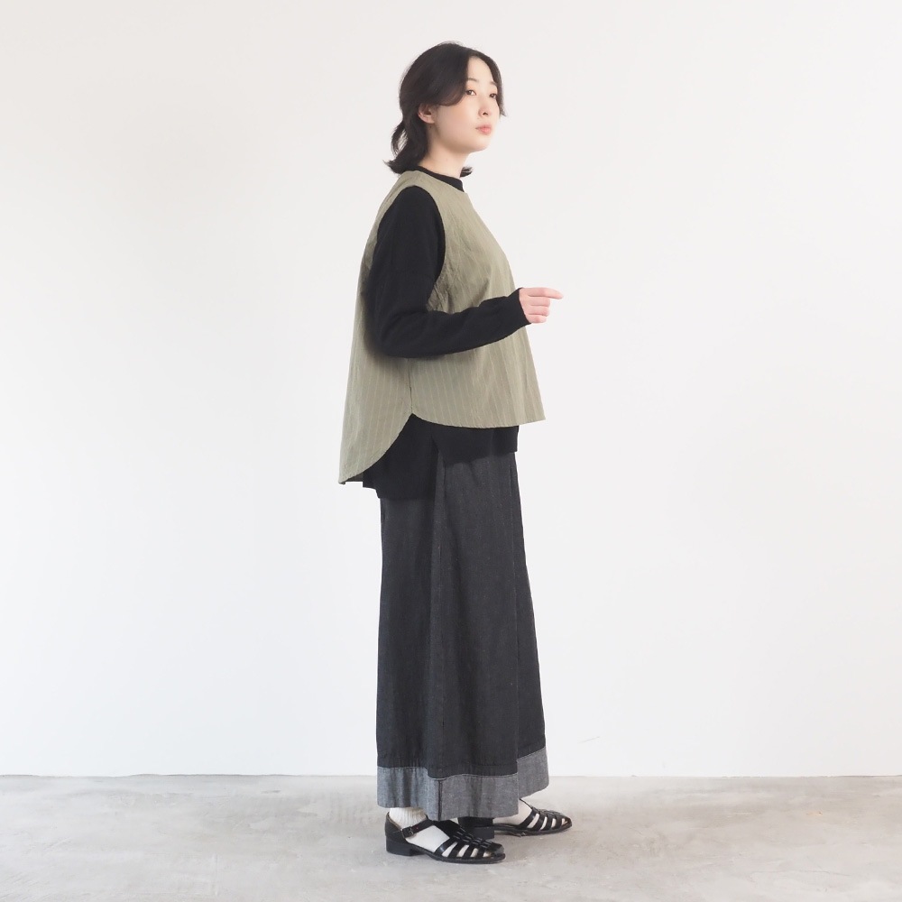 NARU(ナル) 8オンスムラデニム ノッポバギーパンツ 6708001