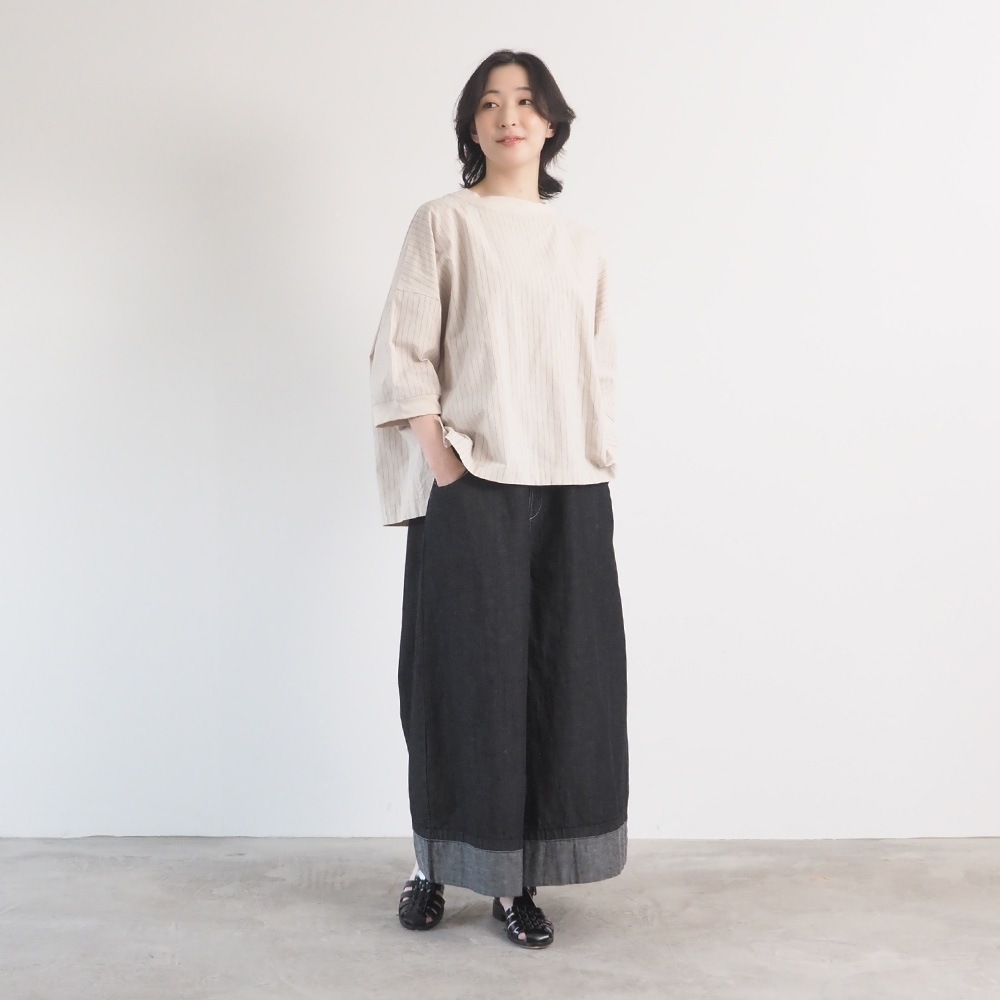 NARU(ナル) 8オンスムラデニム ノッポバギーパンツ 6708001