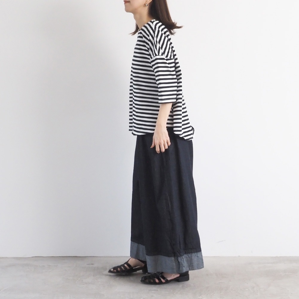 NARU(ナル) 8オンスムラデニム ノッポバギーパンツ 6708001