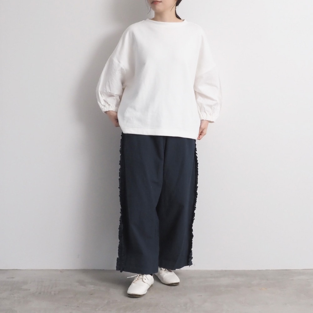 NARU(ナル) シーチングハンドワッシャー フリンジパンツ 6708301