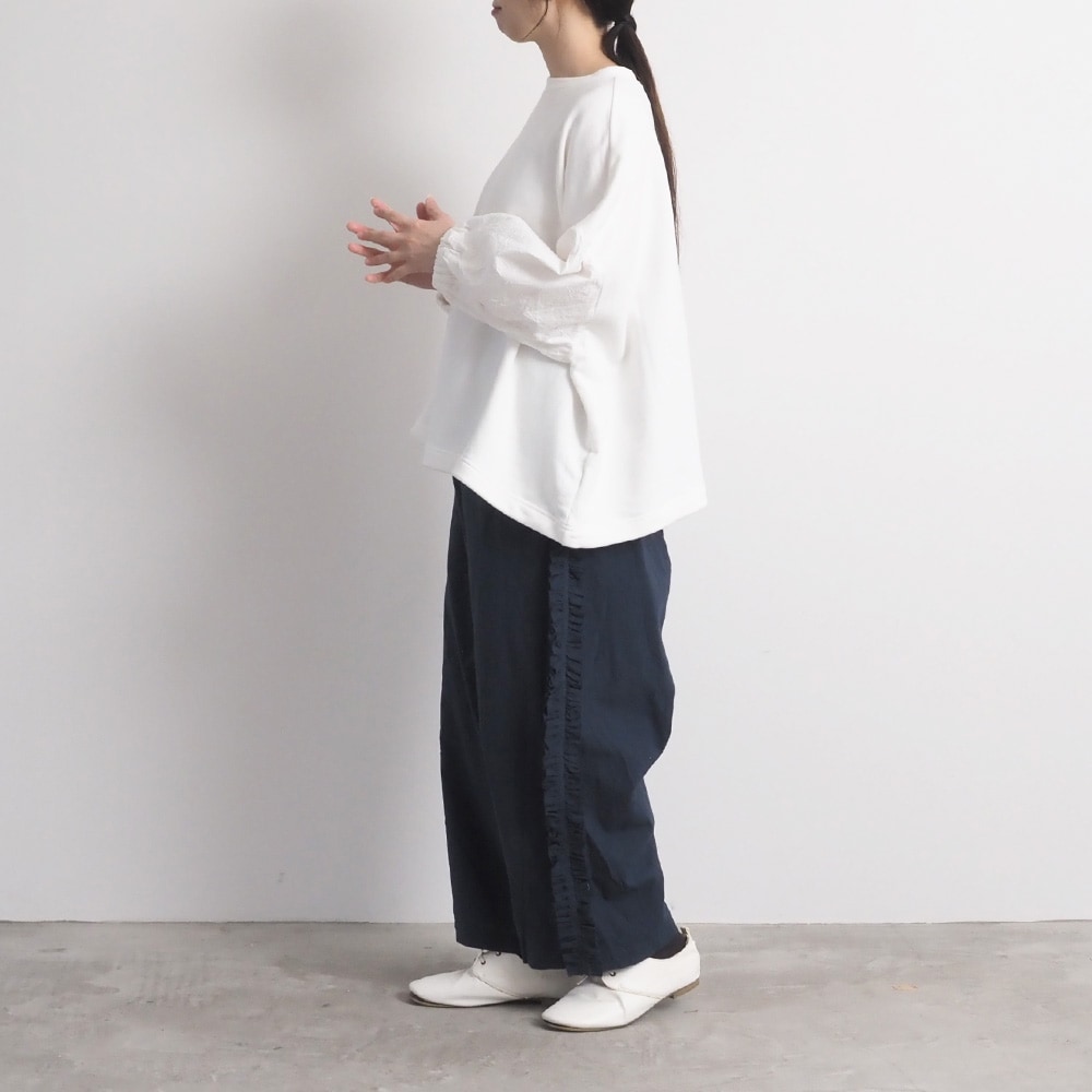 NARU(ナル) シーチングハンドワッシャー フリンジパンツ 6708301