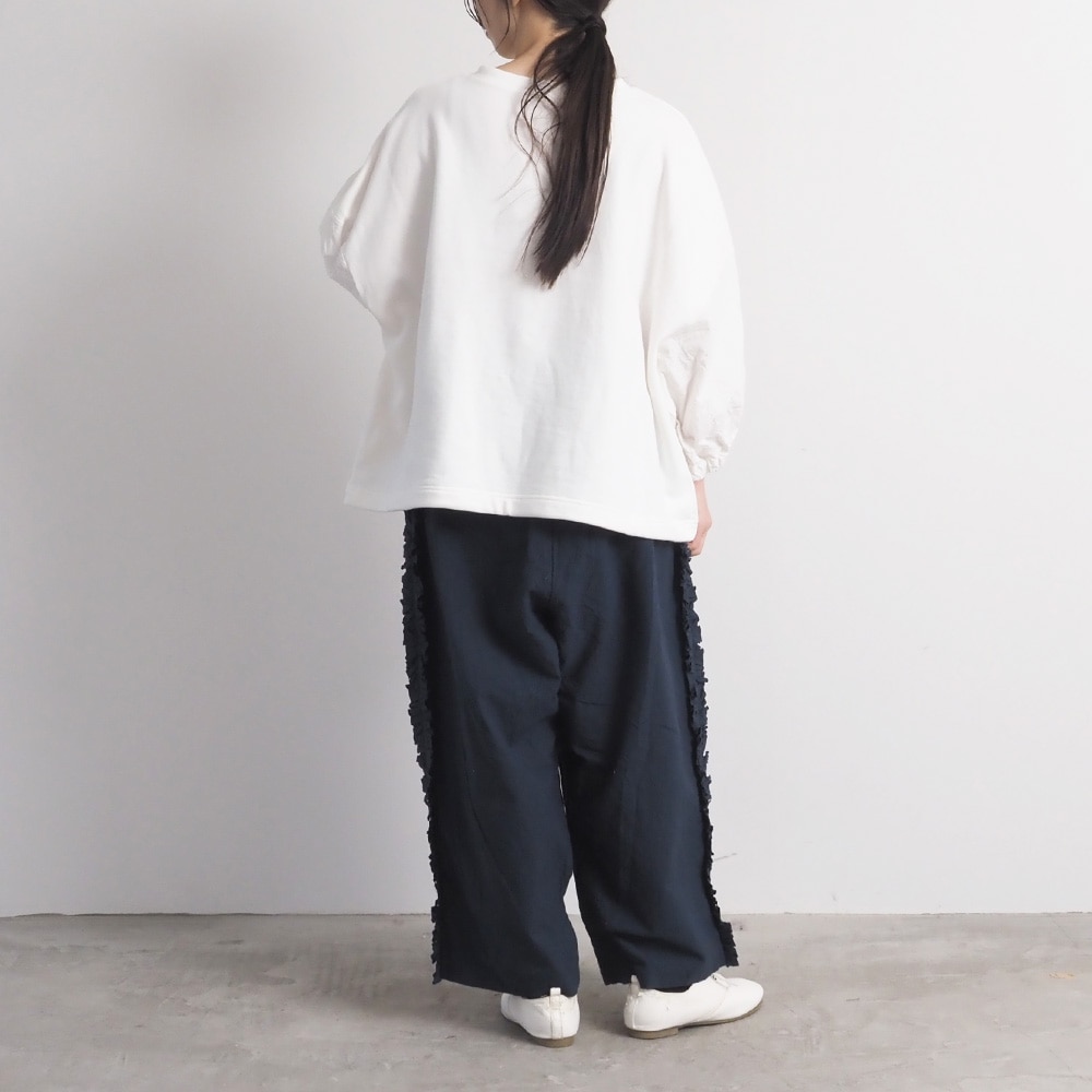 NARU(ナル) シーチングハンドワッシャー フリンジパンツ 6708301