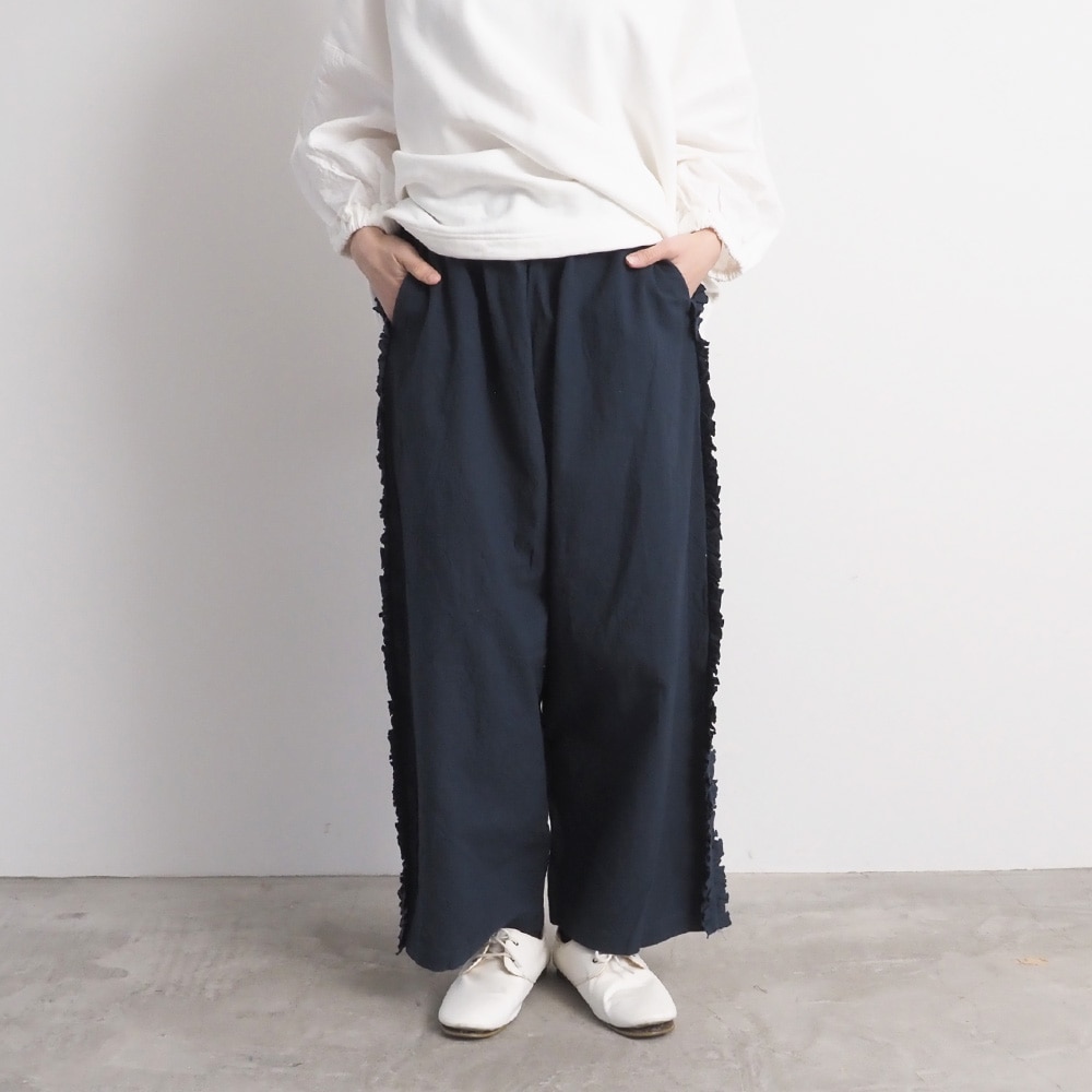 NARU(ナル) シーチングハンドワッシャー フリンジパンツ 6708301