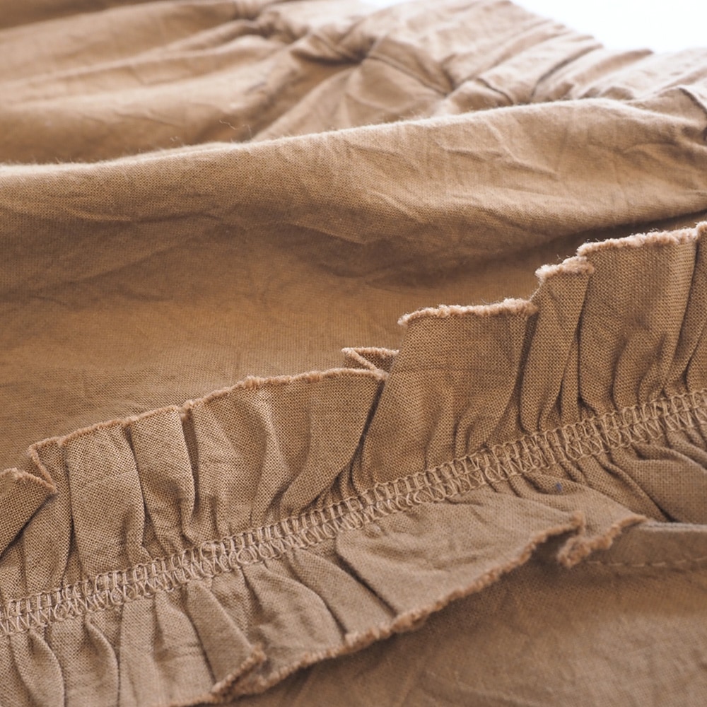 NARU(ナル) シーチングハンドワッシャー フリンジパンツ 6708301