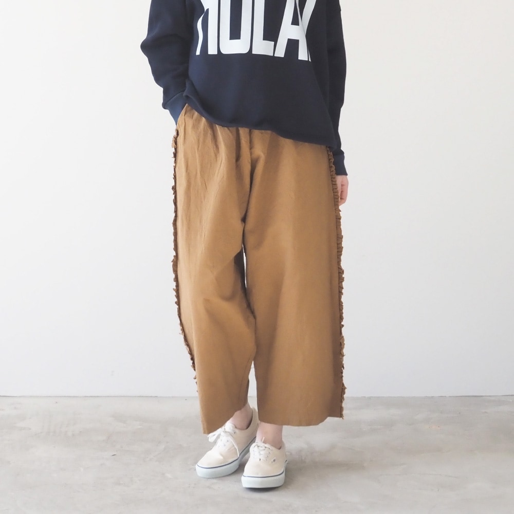 NARU(ナル) シーチングハンドワッシャー フリンジパンツ 6708301