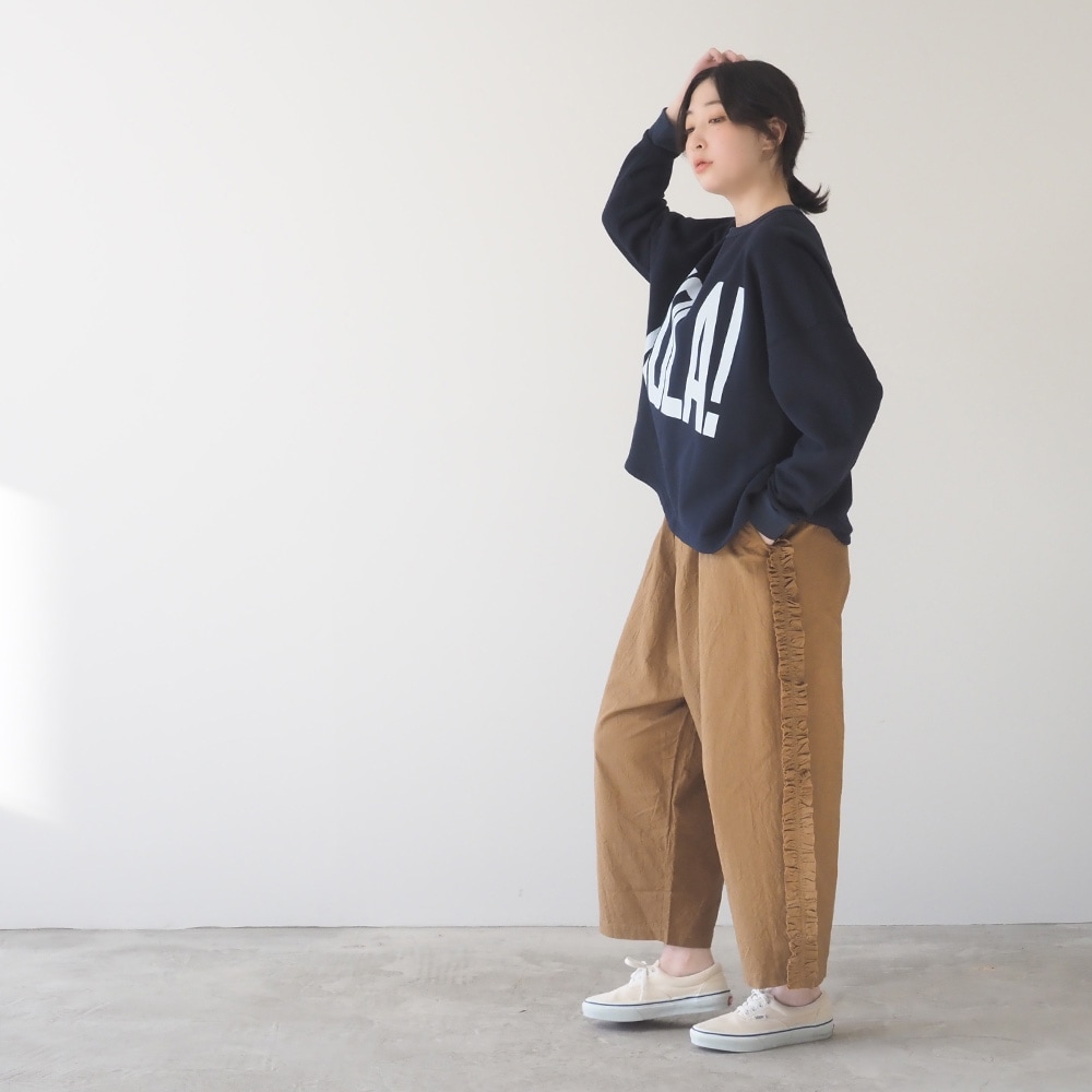 NARU(ナル) シーチングハンドワッシャー フリンジパンツ 6708301