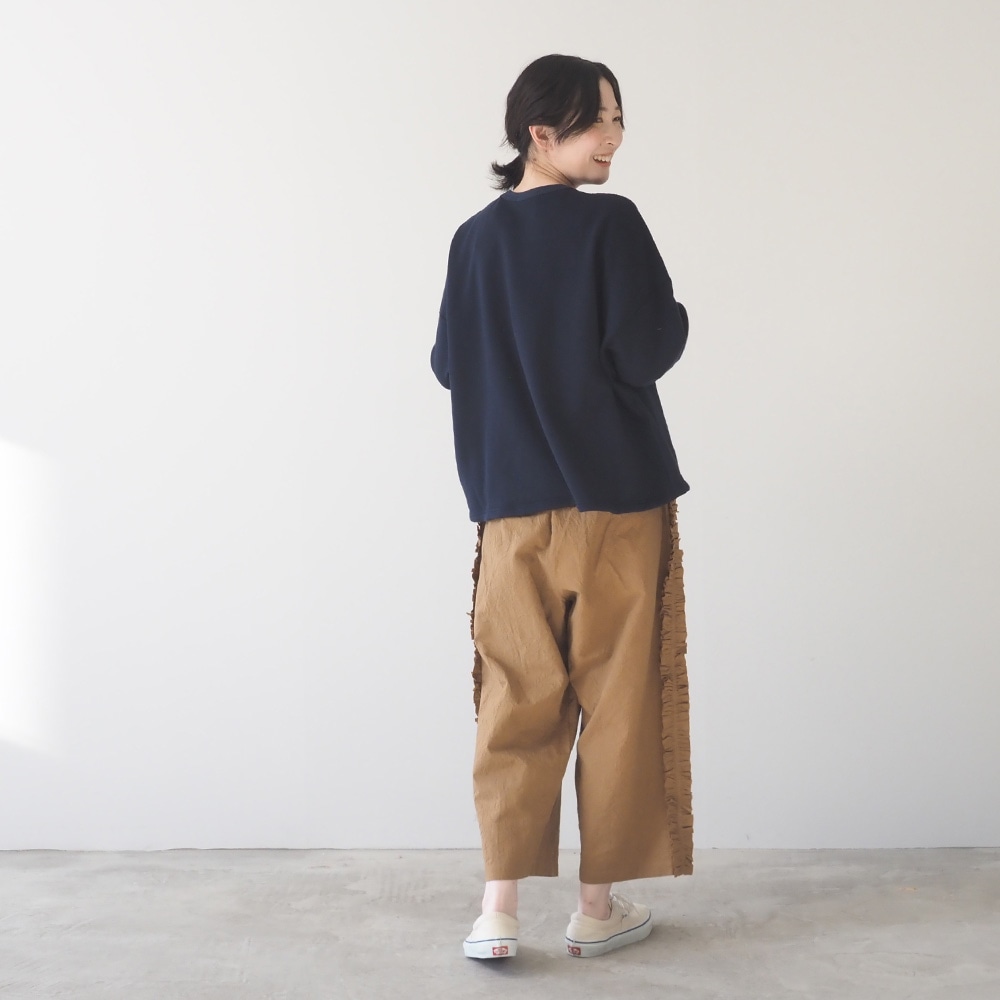 NARU(ナル) シーチングハンドワッシャー フリンジパンツ 6708301